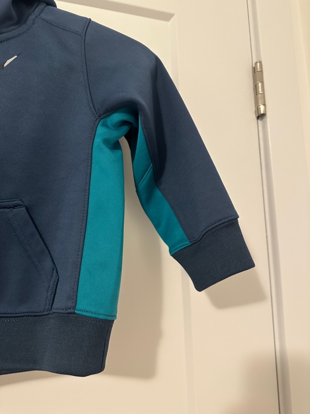 Nike Therma- Fit Blue Fleece Lined Hoodie Size 2T Toddler - Picture 4 of 10